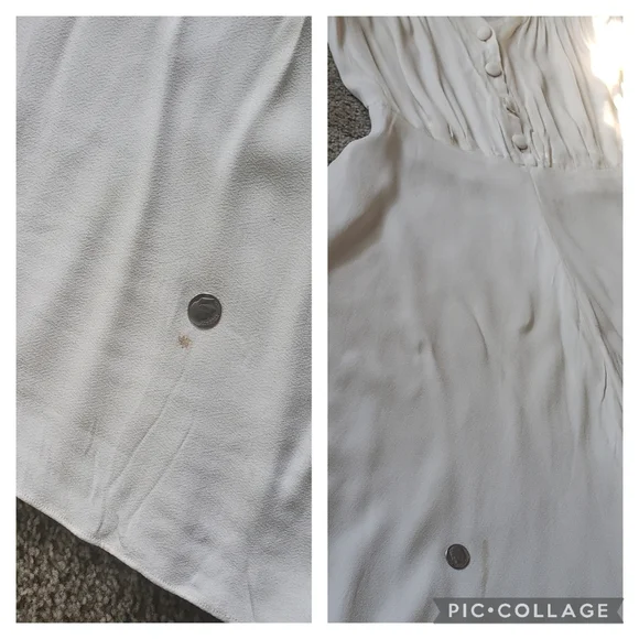 1940s Vintage Bridal Wedding Gown Dress Veil Belt - Picture 10 of 14